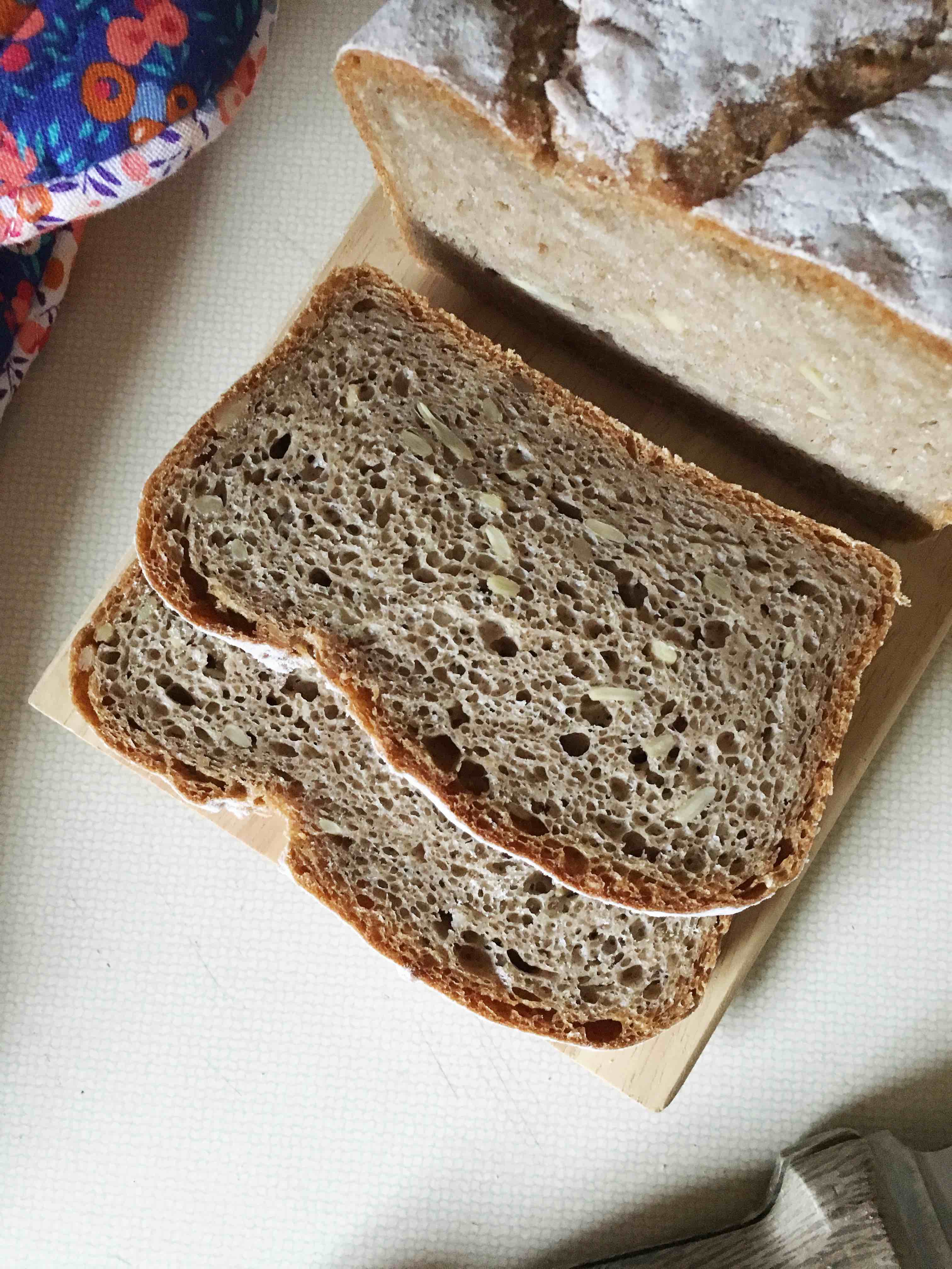 Pan Baked Rye Sourdough Bread