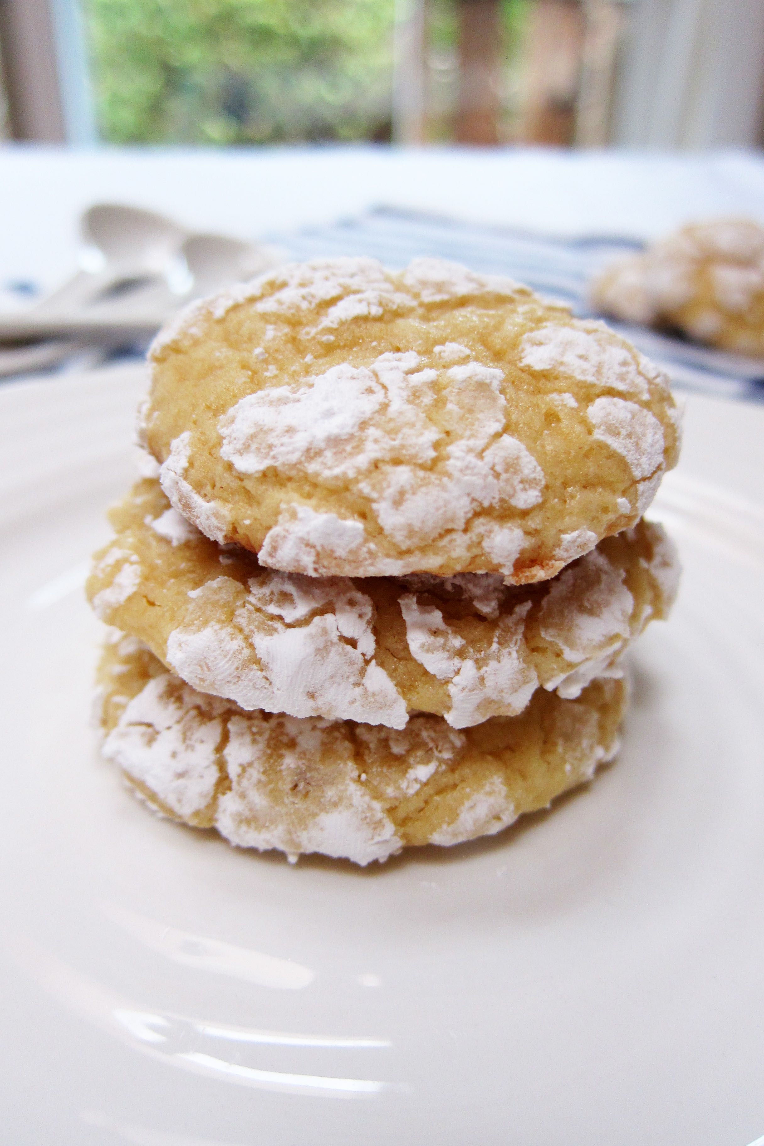 Lemon Crackle Spelt Cookies | Accidental Artisan